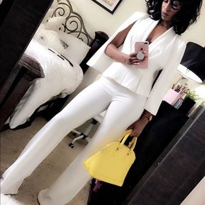 White Caped Jumpsuit 💕💕